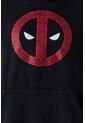 Buzo De Deadpool Cerrado Con Capucha Negro Para Hombre XL de Marvel