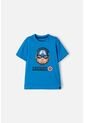 Camiseta Del Capitan America Manga Corta Azul Para Niño 12 de Marvel