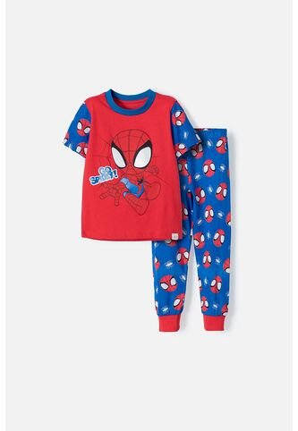 Pijama Spidey And His Amazing Friends Azul Y Rojo Para Niño 2T A 5T 5T Marvel