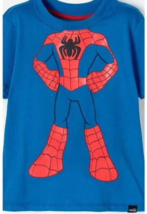 Camiseta De Spidey And His Amazing Friends Azul Manga Corta Para Niño 2T A 5T 5T