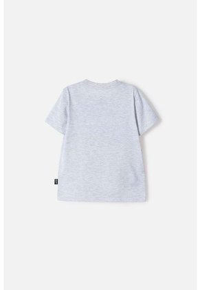 Camiseta De Ironman Manga Corta Gris Jaspe Para Niño 2T A 5T 3T