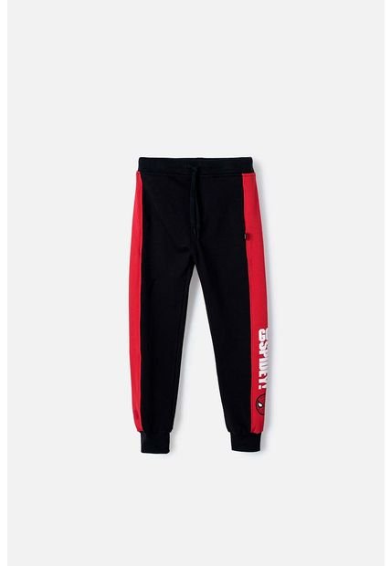 Jogger De Spider-man Negro Y Rojo Con Cintura Elástica Para Niño 8