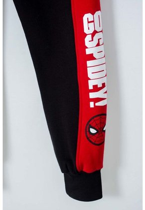 Jogger De Spider-man Negro Y Rojo Con Cintura Elástica Para Niño 8