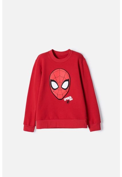 Buzo De Spider-man Cerrado Rojo Para Niño 4