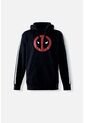 Buzo De Deadpool Cerrado Con Capucha Negro Para Hombre S de Marvel
