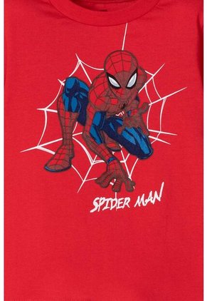 Camiseta De Spider-Man Manga Corta Roja Para Niño 2T A 5T 3T