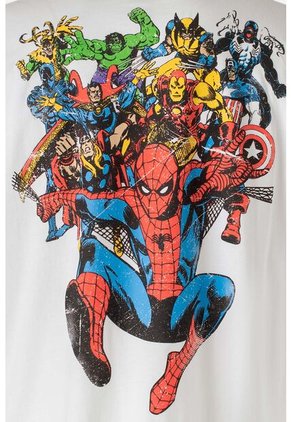 Camiseta De Marvel Regular Fit Para Hombre M