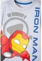 Camiseta De Ironman Manga Corta Gris Jaspe Para Niño 2T A 5T 5T de Marvel