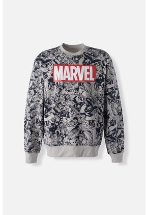 Buzo De Marvel Cerrado Multicolor Para Hombre L
