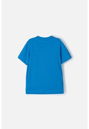 Camiseta Del Capitan America Manga Corta Azul Para Niño 14