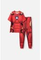 Pijama De Iron Man Roja De Pantalón Largo Para Niño 12 de Marvel