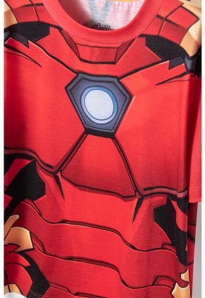 Pijama De Iron Man Roja De Pantalón Largo Para Niño 12