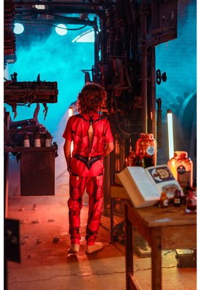 Pijama De Iron Man Roja De Pantalón Largo Para Niño 12