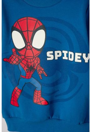 Buzo De Spider-man Cerrado Azul Para Niño 2T A 6T 3T