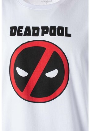 Pijama De Deadpool Pantalón Corto Blanco Y Negro Para Hombre XS