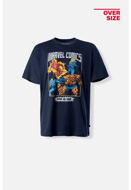 Camiseta De Marvel Oversized Fit Para Hombre S