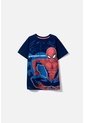 Camiseta De Spider-man Manga Corta Azul Para Niño 8 de Marvel