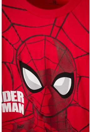 Pijama De Spider-man Con Pantalón Largo Rojo Para Niño 6