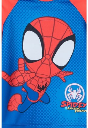 Conjunto De Baño De Spidey And His Amazing Friends Manga Larga Rojo Para Niño 2T A 5T 3T