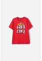 Camiseta De Spider-man  Manga Corta Roja Para Niño 12 de Marvel