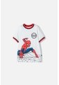 Camiseta De Spider-man Manga Corta Blanco, Rojo Y Negro Para Niño 4 de Marvel