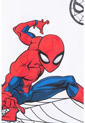 Camiseta De Spider-man Manga Corta Blanco, Rojo Y Negro Para Niño 4
