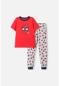 Pijama De Spider-man Con Pantalón Corto Gris Y Rojo Para Niño 10 de Marvel