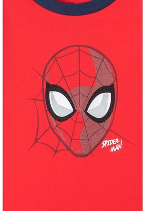 Pijama De Spider-man Con Pantalón Corto Gris Y Rojo Para Niño 10