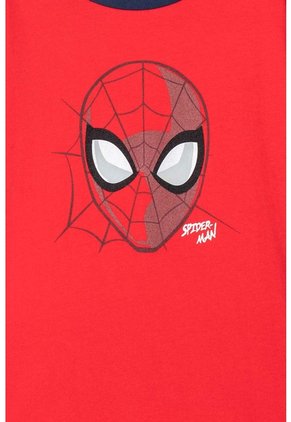 Pijama De Spider-man Con Pantalón Corto Gris Y Rojo Para Niño 10