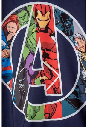 Camiseta De Baño Marvel Manga Larga Rojo Y Azul Para Niño 6