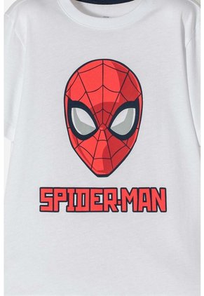 Camiseta De Spider-man Manga Corta Blanca Para Niño 12