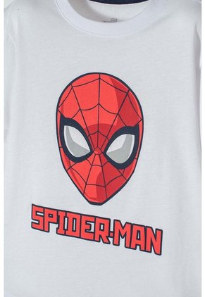 Camiseta De Spider-man Manga Corta Blanca Para Niño 12