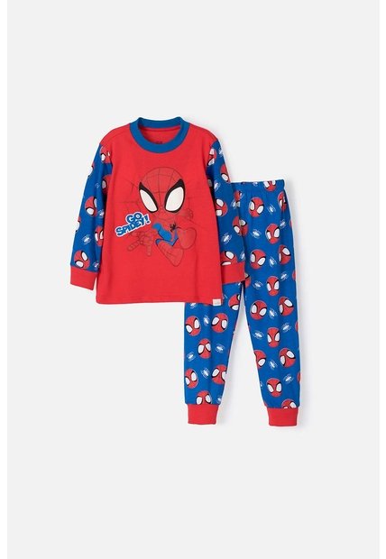 Pijama Spidey And His Amazing Friends Rojo Y Azul Para Niño 2T A 5T 3T
