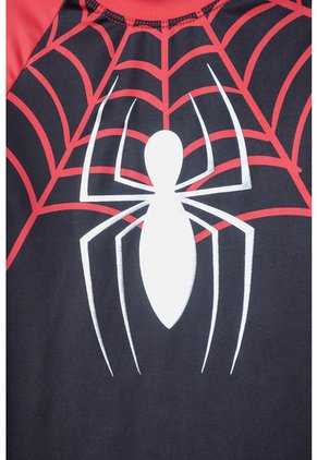 Camiseta De Baño De Spider-man Manga Larga Negro Y Rojo Para Niño 10