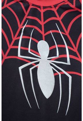 Camiseta De Baño De Spider-man Manga Larga Negro Y Rojo Para Niño 10