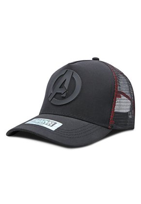 GORRA MARVEL COMICS ADULTO ORIGINAL MALLA NEGRO TONO A TONO OC CAPS