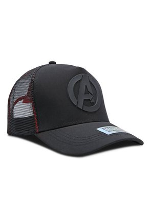 GORRA MARVEL COMICS ADULTO ORIGINAL MALLA NEGRO TONO A TONO OC CAPS