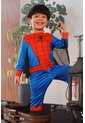 Pijama De Spider- Man Azul, Roja Y Negra De Manga Larga Para Niño 2T A 5T 4T de Marvel