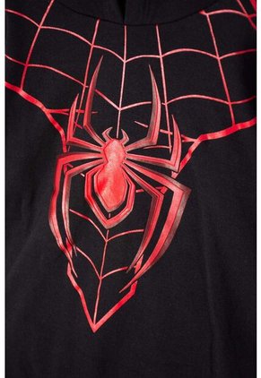 Buzo De Spider-man Con Capucha Negro Para Niño 8