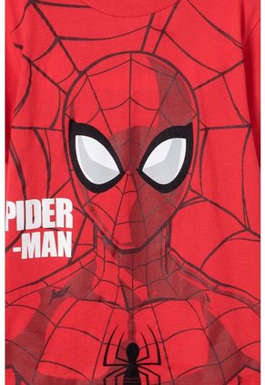 Pijama De Spider-man Con Pantalón Largo Rojo Para Niño 10