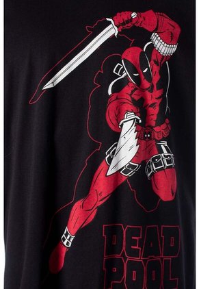 Pijama De Deadpool De Pantalón Largo Negro Y Blanco Para Hombre XS
