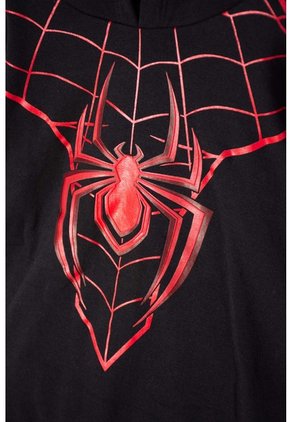 Buzo De Spider-man Con Capucha Negro Para Niño 10