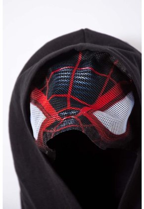 Buzo De Spider-man Con Capucha Negro Para Niño 10