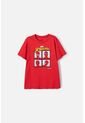 Camiseta De Spider-man  Manga Corta Roja Para Niño 10 de Marvel