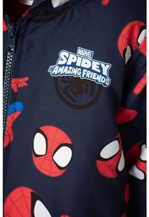 Chaqueta De Spidey And His Amazing Friends Roja Y Azul De Diseño Abierto Para Niño 2T A 5T 2T