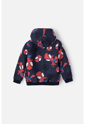 Chaqueta De Spidey And His Amazing Friends Roja Y Azul De Diseño Abierto Para Niño 2T A 5T 2T