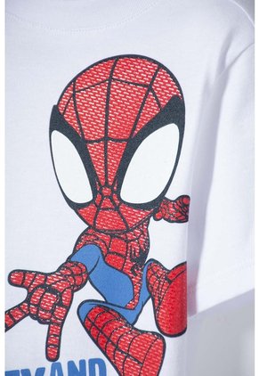 Camiseta De Spidey And His Amazing Friends Blanco Para Niño 2T A 6T 4T