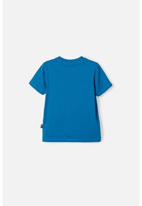 Camiseta De Ironman Manga Corta Azul Para Niño 2T A 5T 3T
