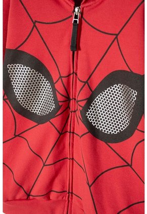 Buzo De Spider-man Cerrado Rojo Y Negro Para Niño 6