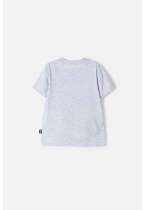 Camiseta De Ironman Manga Corta Gris Jaspe Para Niño 2T A 5T 4T